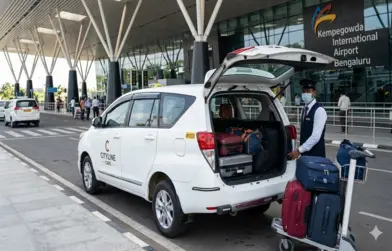 Bangalore airport taxi service with driver
