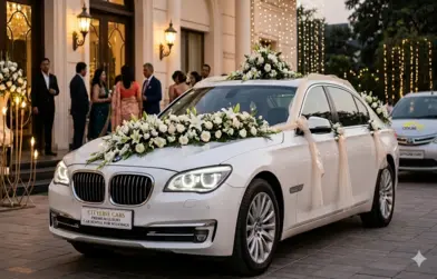BMW luxury wedding car rental Bangalore